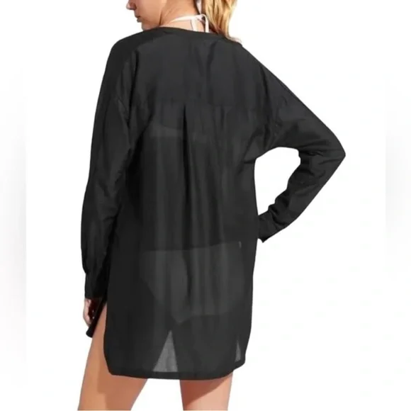 Athleta Black Women's Swim Cover-Up - Picture 2 of 7